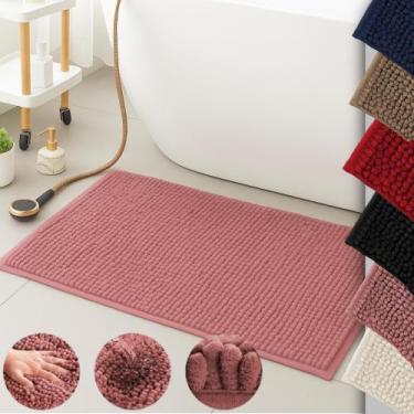 Imagem de Kit 02 Tapete Antiderrapante para Banheiro 40cm x 60cm Macarrão Bolinh