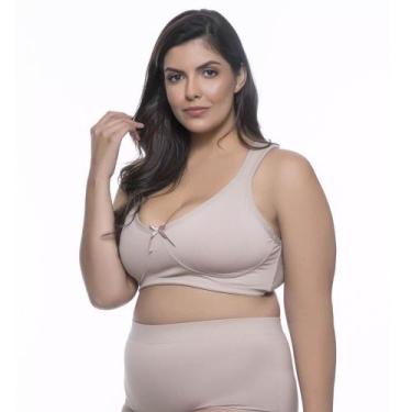 Imagem de Sutiã Sustentação BR Lingerie 1401 Plus Size, 56, Chocolate