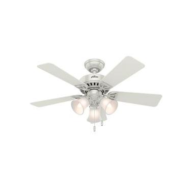 Imagem de Ventilador de Teto Residencial Beacon Hill Branco Hunter Fan Oficial