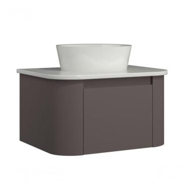 Imagem de Gabinete Suspenso Para Banheiro Estela 1g 60cm Havana