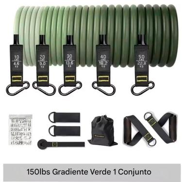 Imagem de Kit Multi Extensores Elásticos Gold Sports Super Pro até 70Kgs-Unissex