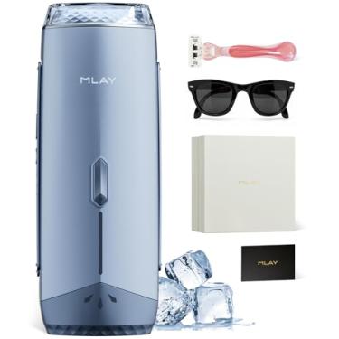 Imagem de Depilador a Laser IPL Portátil MLAY T18 com Resfriamento, Aprovado pela ANVISA, Indolor, Remoção de Pelos, Depilação a Laser em Casa para Corpo e Axilas, Depilador Feminino e Unissex, Bivolt