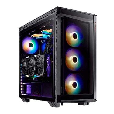 Imagem de XPG Battle Cruiser Mid-Tower 4 RGB Ventiladores Painel de Vidro Temperado PC Case Preto (BATTLECRUISER-BKCWW)