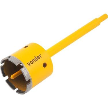 Imagem de Serra Copo Diamantada 65Mm Com Haste E Pino Guia - Vonder