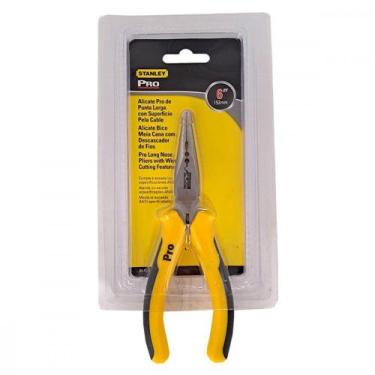 Imagem de Alicate Bico Meia Cana Stanley Pro 6'' Com Descascador De Fios - 84-05