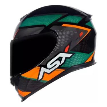 Imagem de Capacete ASX Eagle Fast Preto Grafite e Verde - Axxis, 62
