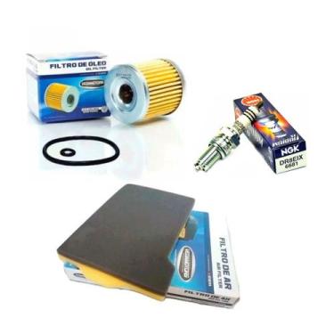 Imagem de Kit Revisão Tenere 250 ate 2015 filtro ar oleo Vela Iridium - NGK
