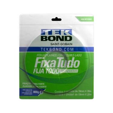 Imagem de Fita Dupla Face Acrilica 19mm 20mt Interna Fixa Tudo Tekbond
