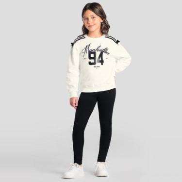 Imagem de Conjunto infantil menina de flor com strass Brandili-Feminino