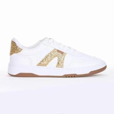 Imagem de Tênis Anacapri AC1119 Virginia Fonseca Branco e Dourado - Feminino-Feminino