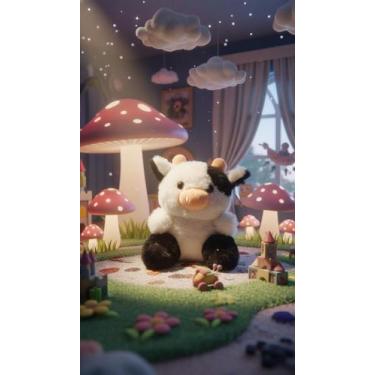 Imagem de Vaquinha de Pelúcia Fofinha Baby - Sun Toys, Preto