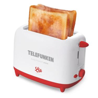 Imagem de Torradeira Elétrica 2 Fatias Easytoast 2000 Telefunken, 110V