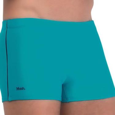 Imagem de Sunga Boxer Lisa Vivo Lateral - Mash, Turquesa, P