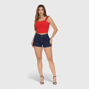Imagem de Shorts Feminino Jeans Human Body, Azul, 42