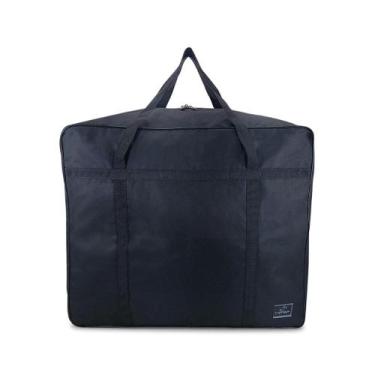 Imagem de sacolao mala bagagem despachada internacional zíper cadeado - Preto - 
