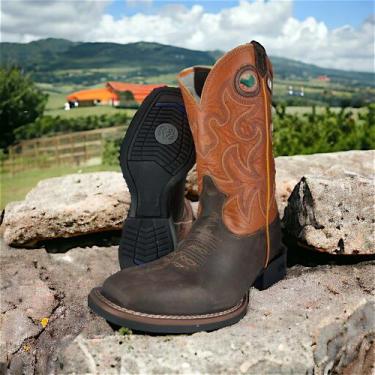 Imagem de Bota Country Texana Masculina Durango Oficial Couro Legítimo Marrom  C