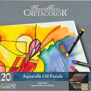 Imagem de Giz Oil Pastel Aqua Stic Cretacolor 20 Cores
