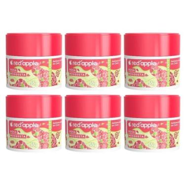 Imagem de Kit 6 Desodorante Em Creme Rosa Mosqueta 55G - Red Apple
