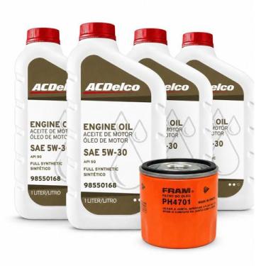 Imagem de Kit 4L Óleo ACDelco 5W30 + Filtro FRAM PH4701 - GENÉRICO, ACDelco FRAM