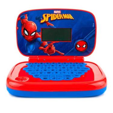 Imagem de Notebook Educativo Infantil Spider-Man Criança Bilíngue Brinquedo Didá