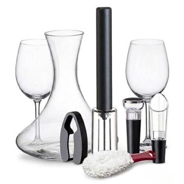 Imagem de Jogo de Decanter com 2 Taças e Acessórios para Vinho 8 Peças - Papel M