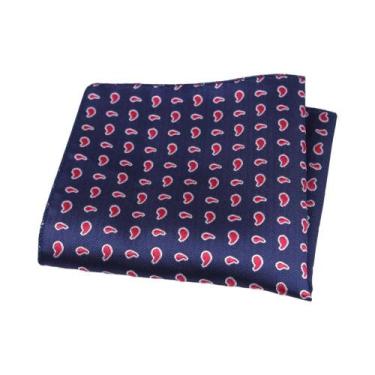 Imagem de Lenço De Bolso Masculino Vintage Com Estampa Paisley Floral, Acessório