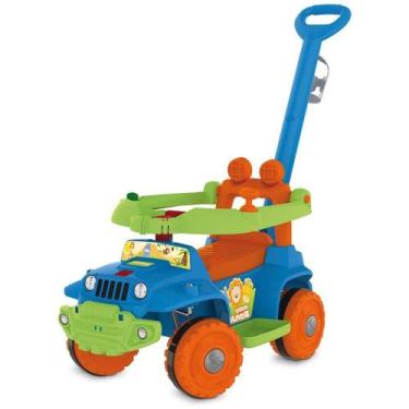 Imagem de Babyjipe Azul com Função Passeio e Andador para Bebê +12 Meses - Bande
