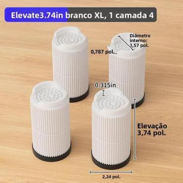 Imagem de Suportes Redondos Antiderrapantes Multiuso Para Móveis, Extensores De 