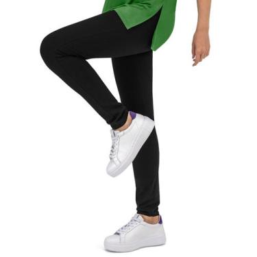 Imagem de Legging Feminina Básica Cotton Rovitex Preto, GG, Preto