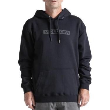 Imagem de Moletom Canguru Volcom Graphic Preto, Preto, G