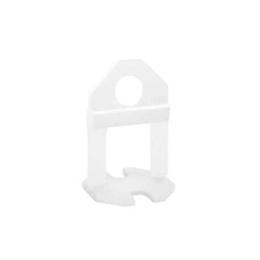 Imagem de Nivelador de Piso Base Fit com Espessura 1mm para Nivelamento em Pisos Transparente Nivela Piso 100 UNIDADES