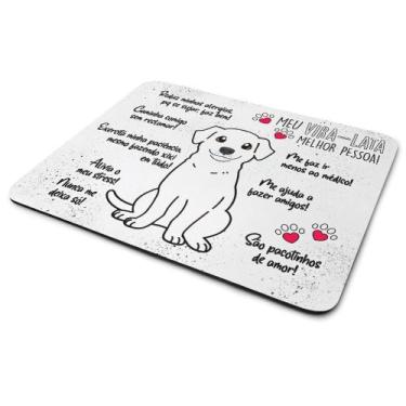 Imagem de Mouse Pad Dog - Meu Vira lata branco, melhor pessoa! - JPS INFO