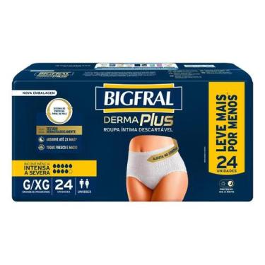 Imagem de Roupa Íntima Bigfral Derma Plus Tamanho G/xg 24 Unidades - Congratulat