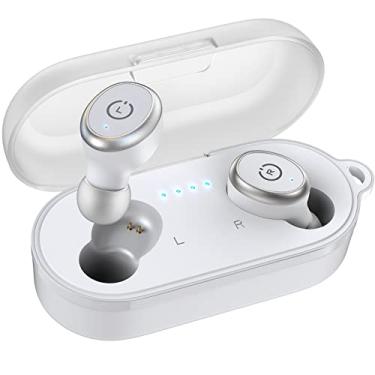Imagem de TOZO T10 (Edição Clássica) Auscultadores sem fios Bluetooth 5.3 Auscultadores estéreo à prova de água IPX8 no ouvido Auscultadores com microfone incorporado, 32 EQs predefinidos via APP