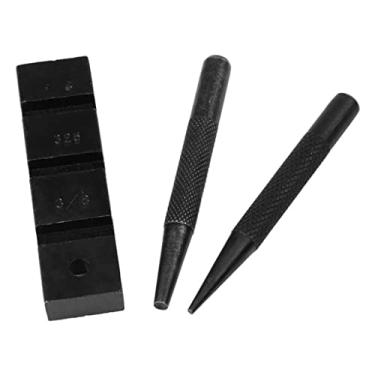 Imagem de Homyl Kit de ferramentas de rebites e quebra de corrente de motosserra com 3 peças, kit de ferramentas de reparo de corrente mini perfuradores e suporte para furador e corrente de marceneiro