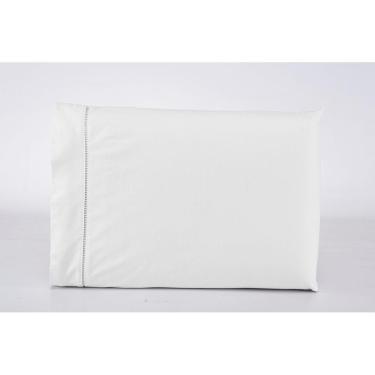 Imagem de Kit 2 Fronhas Avulsas 100% Algodão 400 Fios Branca