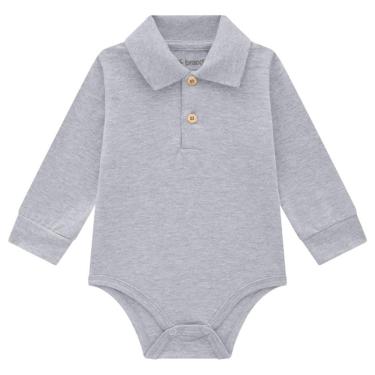 Imagem de Body Polo Manga Longa Cotton  Brandili Baby Ref:80138 P/Gg