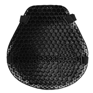 Imagem de Almofada de assento de gel de motocicleta, almofada de gel de assento de motocicleta 3D tapetes de absorção de choque, almofada de assento de malha respirável confortável para motos