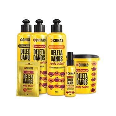 Imagem de Kit Chikas 6 Produtos Para Recuperar Cabelos Danificados