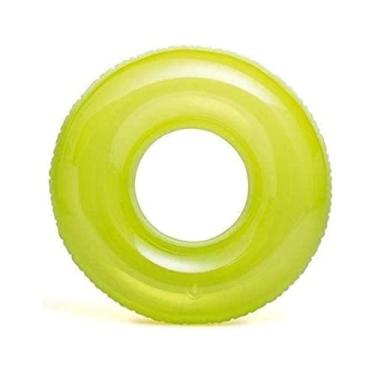 Imagem de Boia Transparente Intex Rosa/Verde/Azul Grande