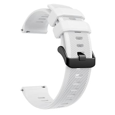 Imagem de GANYUU Alças de pulso para Polar Vantage M/M2 pulseira de relógio inteligente para Polar Grit X Pro pulseira de silicone 18 20 22mm pulseira (cor: verde rosa, tamanho: 20mm)