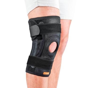 Imagem de Joelheira Relieve Ajustável Com Reforço Patelar Hidrolight OR82 Preta