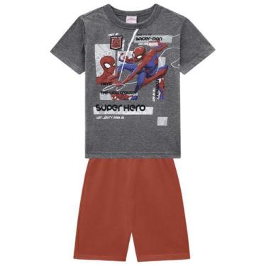 Imagem de Conjunto Camiseta E Bermuda Homem-Aranha Super Herói - Brandili