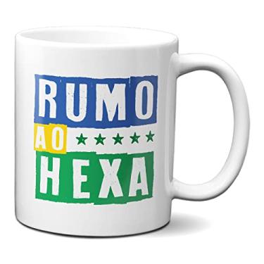 Imagem de Caneca Copa Do Mundo Jogo Do Brasil Rumo Ao Hexa (Branca)