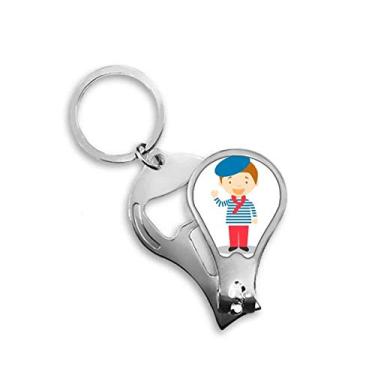 Imagem de Chaveiro abridor de cortador de unhas Sea Blue France Cartoon