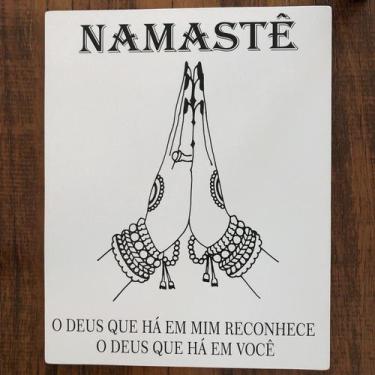 Imagem de Pôster Em Mdf  "Namastê" - Bora Ter Consciência