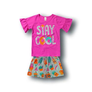Imagem de Conjunto Infantil Stay Cool Rosa - Marisol Play