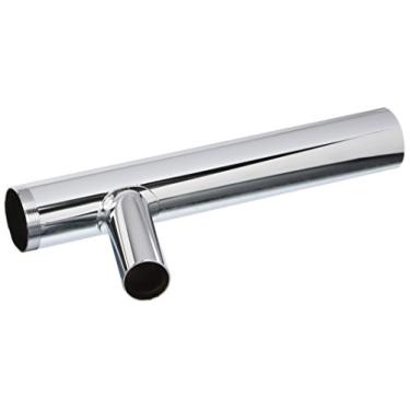 Imagem de Peça traseira Dearborn 817TB-1 1-1/4" x 8", mangueira e braçadeira, parte superior rosqueada - 20 Ga., ramo de 7/8", acabamento cromado ou latão áspero