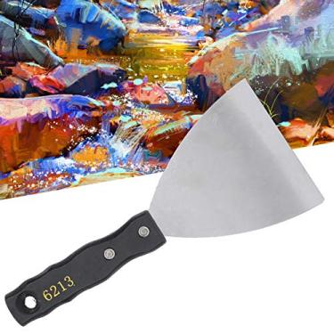 Imagem de Espátula de massa, cabo de madeira, facas de pintura a óleo, espátula de mistura, raspador de acrílico, raspador de pintura, para iniciantes e artistas (6213, azul)