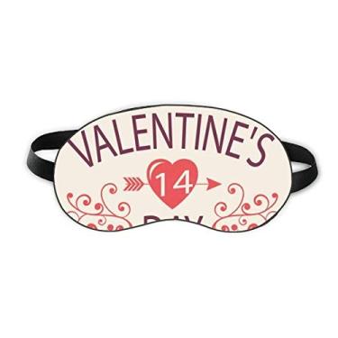 Imagem de Red Happy Valentine's Day 14 Heart Arrow Sleep Eye Shield Soft Night Vlindfold Shade Cover
